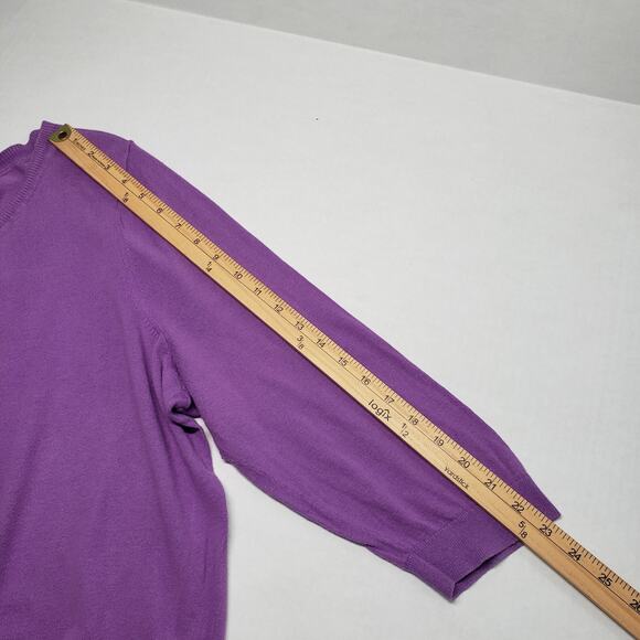 Lane Bryant Cardigan Sweater Womens 18/20 Pastel Purple 3/4 Sleeve Button-Up - Picture 16 of 16